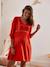 Kleid für Schwangerschaft & Stillzeit, Crêpe - orange - 9
