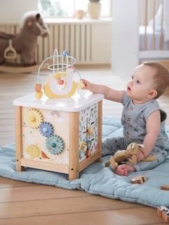 Spielzeug-Baby-Tasten & Greifen-Großer Activity-Würfel, Motorikwürfel FSC®