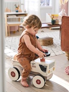 Spielzeug-Baby-Schaukeltiere, Lauflernwagen, Lauflernhilfe & Rutschfahrzeuge-Rutschfahrzeug „Traktor“ aus Holz FSC