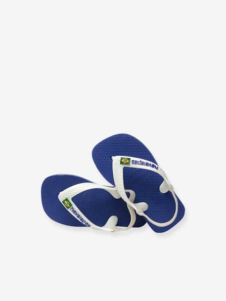 Baby Zehentrenner Brasil Logo II HAVAIANAS - bonbon rosa+dunkelblau+marine/weiß - 18