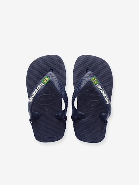 Baby Zehentrenner Brasil Logo II HAVAIANAS - bonbon rosa+dunkelblau+marine/weiß - 12