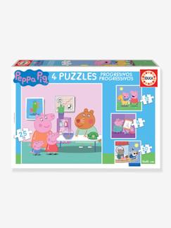 Spielzeug-Pädagogische Spiele-Puzzles-4er-Set Puzzles Peppa Pig EDUCA