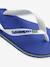 Kinder Zehentrenner Brasil Logo HAVAIANAS - leuchtgrün+leuchtrosa+marine/weiß+nachtblau - 13