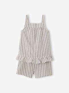Maedchenkleidung-Mädchen Set: Top & Shorts Oeko Tex