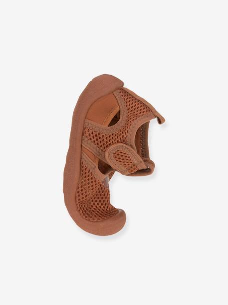 Jungen Baby Badeschuhe LÄSSIG - grau+olivgrün+rostbraun+zartrosa - 12