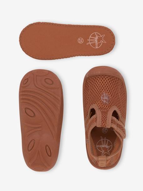 Jungen Baby Badeschuhe LÄSSIG - grau+olivgrün+rostbraun+zartrosa - 14