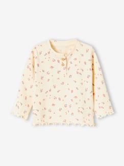 Babymode-Shirts & Rollkragenpullover-Mädchen Baby Shirt aus Rippenjersey