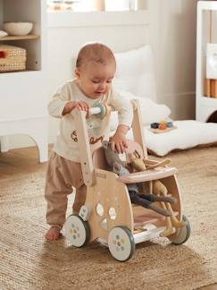 Spielzeug-Baby-Lauflernwagen mit Puppensitz, Holz FSC®