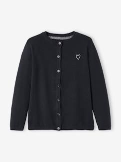Maedchenkleidung-Pullover, Strickjacken & Sweatshirts-Mädchen Strickjacke  BASIC, personalisierbar
