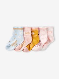Babymode-Socken & Strumpfhosen-5er-Pack Mädchen Baby Socken, Blumen Oeko-Tex