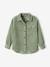 Mädchen Hemdjacke aus Cord - altrosa+moosgrün - 9