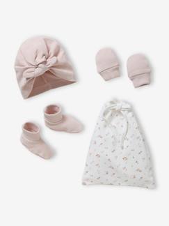 Babymode-Accessoires-Sonnenhüte-Mädchen Baby-Set: Mütze, Fäustlinge & Socken Oeko-Tex