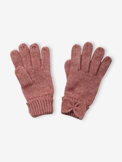 Maedchenkleidung-Accessoires-Mützen, Schals & Handschuhe-Mädchen Handschuhe, Schleifen