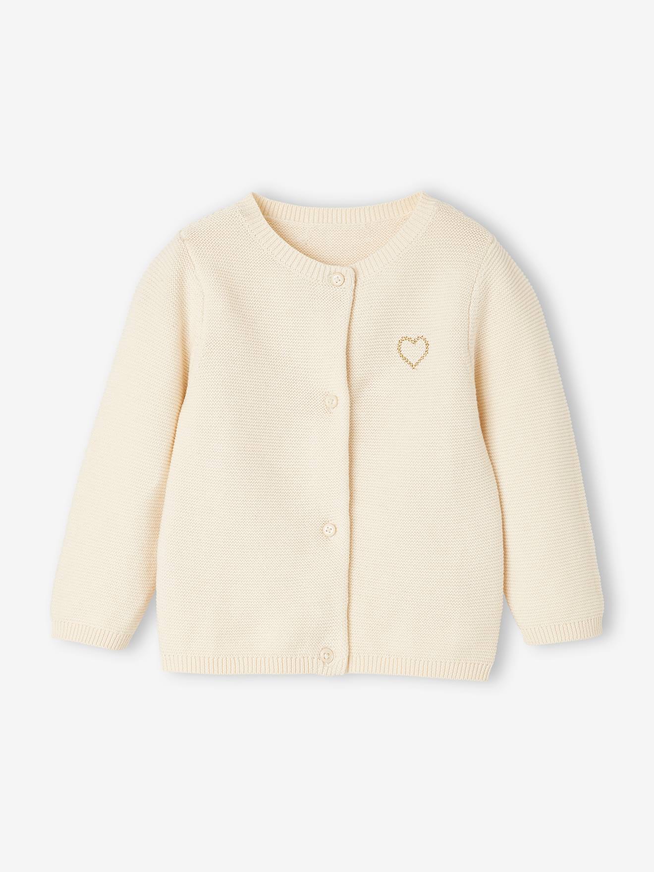 Baby Strickjacke Herz BASIC