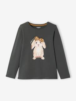 Maedchenkleidung-Mädchen Shirt mit Hase