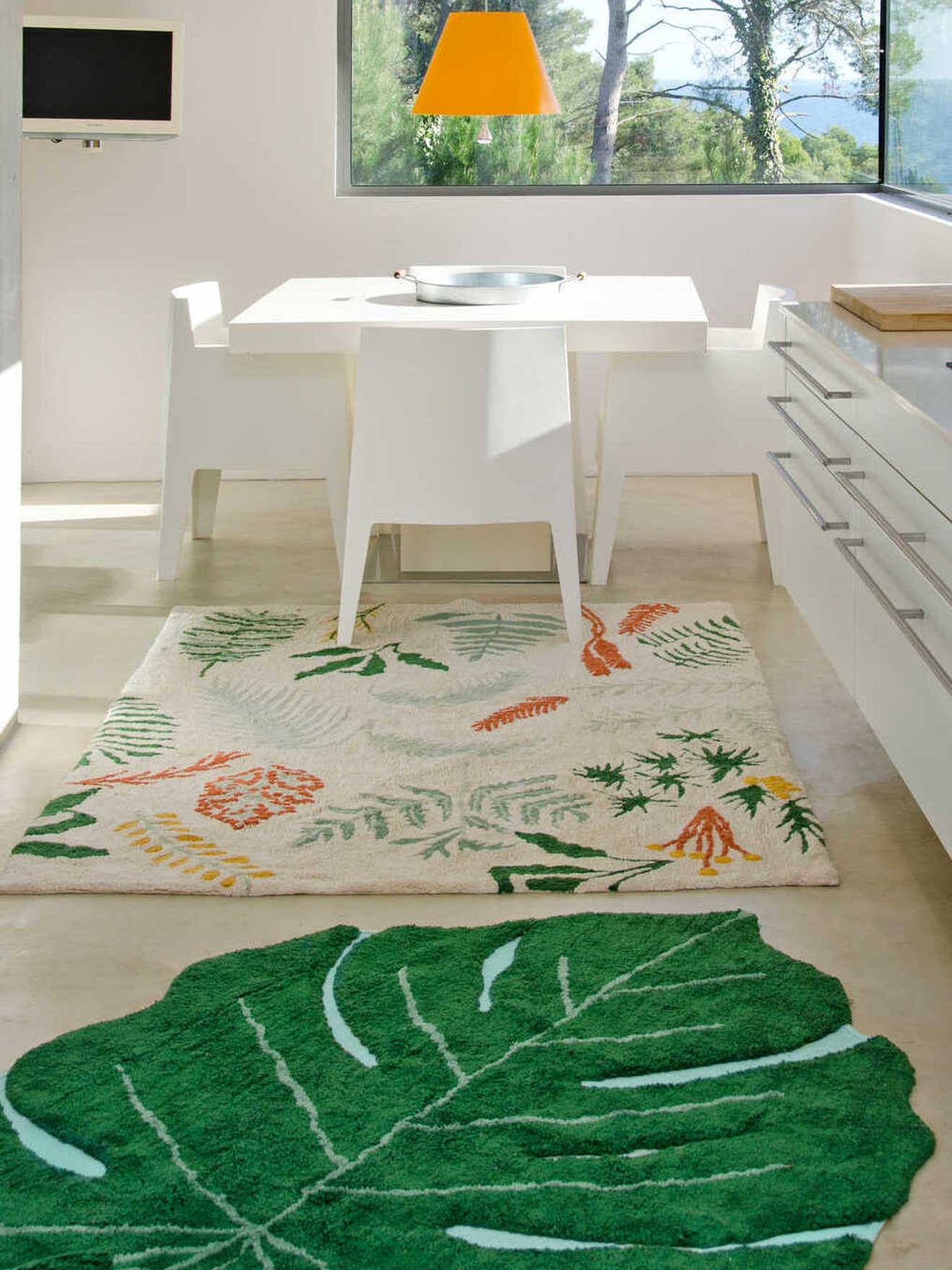 Lorena Canals Waschbarer Baumwoll-Teppich Monstera-Blatt LORENA CANALS,  Kinderzimmer in grn