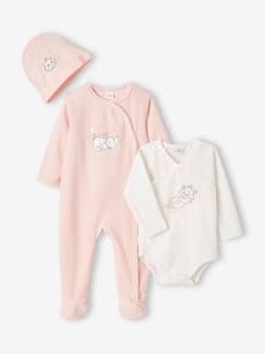 -Mädchen Baby-Set Disney ARISTOCATS MARIE: Strampler, Body & Mütze
