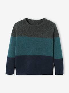 Jungenkleidung-Pullover, Strickjacken, Sweatshirts-Pullover-Jungen Strickpullover, Colorblock