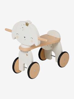 Spielzeug-Baby-Schaukeltiere, Lauflernwagen, Lauflernhilfe & Rutschfahrzeuge-Baby Laufrad Holz FSC®, 4 Räder BASIC