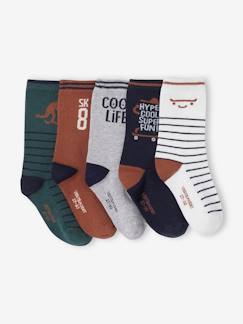 Jungenkleidung-Unterwäsche & Socken-Socken-5er-Pack Jungen Socken, Skatermotive