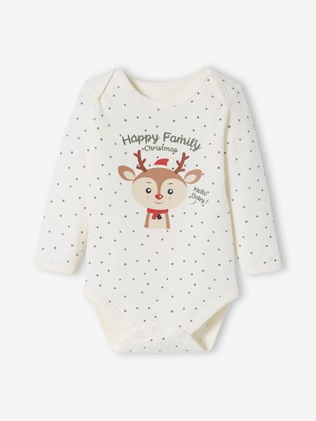 Capsule Collection: Baby Weihnachts-Body - wollweiß - 6
