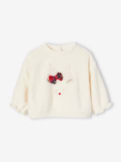 Babymode-Pullover, Strickjacken & Sweatshirts-Sweatshirts-Baby Plüsch-Sweatshirt, Rentier