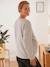 Sweatshirt mit Messageprint für Schwangerschaft & Stillzeit - grau meliert - 4
