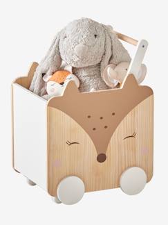 Kinderzimmer-Aufbewahrung-Spielzeugkisten & Truhen-Fahrbare Kinder Spielzeugkiste „Reh“