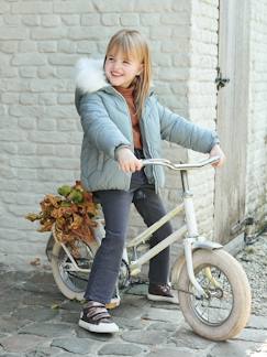 Maedchenkleidung- Jacken & Mäntel-Steppjacken-Mädchen Steppjacke mit Kapuze & Recyclingmaterial
