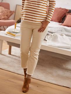 Umstandsmode-Umstandshosen-Flare-Jeans für die Schwangerschaft, Schrittlänge 65 cm