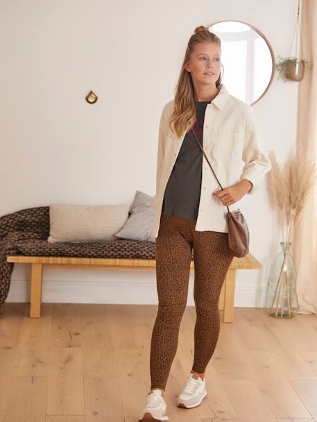 Umstands-Leggings, Leoprint - braun leoprint - 2