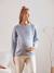 Gerippter Strickpullover, Schwangerschaft & Stillzeit - blau - 3