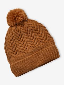 Jungenkleidung-Accessoires-Mützen, Schals & Handschuhe-Jungen Mütze, Zopfstrick Oeko-Tex