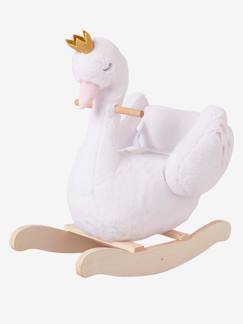 Spielzeug-Baby-Schaukeltiere, Lauflernwagen, Lauflernhilfe & Rutschfahrzeuge-Schaukelschwan mit Holzgestell FSC®