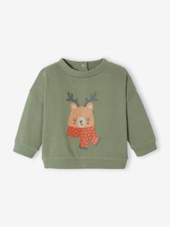 Babymode-Pullover, Strickjacken & Sweatshirts-Sweatshirts-Baby Weihnachts-Sweatshirt Oeko-Tex