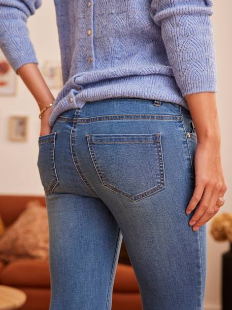Umstands-Jeans, Skinny-Fit, nahtloser Stretch-Bund - dark blue - 4