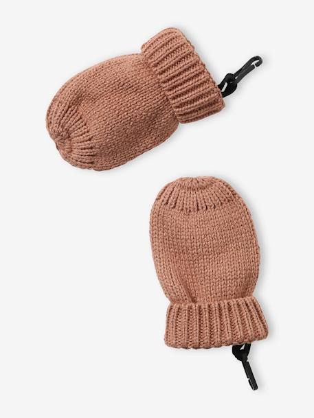 Baby-Set: Mütze, Loopschal & Fäustlinge, Weihnachten - karamell - 7