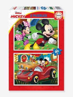 Spielzeug-Pädagogische Spiele-Puzzles-2er-Set Kinder Puzzles, 20 Teile „Mickey Fun House“ EDUCA