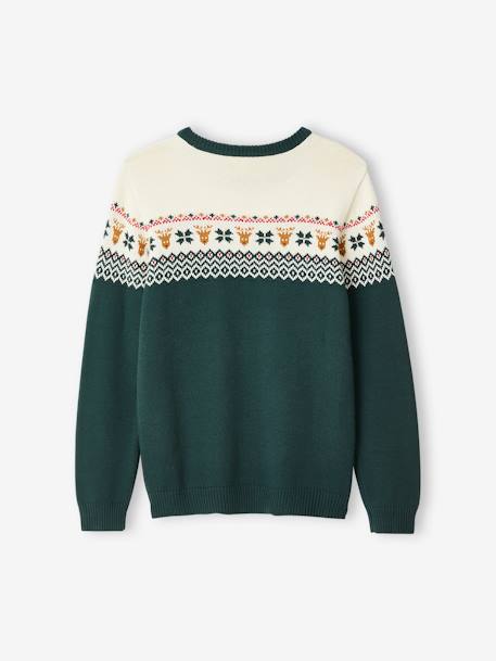 Capsule Collection: Eltern Weihnachts-Pullover Oeko-Tex - rot+tanne - 11