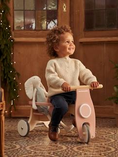 Spielzeug-Baby-Schaukeltiere, Lauflernwagen, Lauflernhilfe & Rutschfahrzeuge-Kinder Dreirad mit Puppensitz, Holz FSC