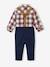 Jungen Baby-Set: Hemd, Hose mit Hosenträgern & Fliege - wollweiß - 4