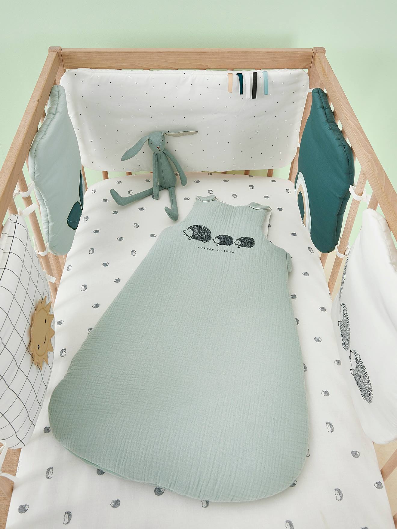 Ärmelloser Baby Schlafsack LOVELY NATURE aus Musselin TOG 2-2