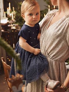 Babymode-Kleider & Röcke-Mädchen Baby Festkleid aus Satin & Glitzer-Tüll