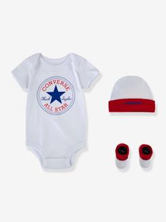 -3-teiliges Baby-Set CONVERSE: Body, Mütze & Socken