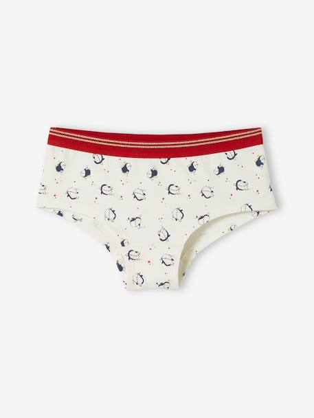3er-Pack Mädchen Shortys, Weihnachten - rot - 8