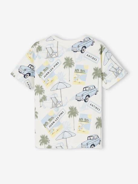 Jungen T-Shirt, Urlaubs-Print weiß bedruckt 3