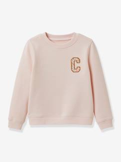 Maedchenkleidung-Pullover, Strickjacken & Sweatshirts-Sweatshirts-Mädchen Sweatshirt mit Schriftzug CYRILLUS