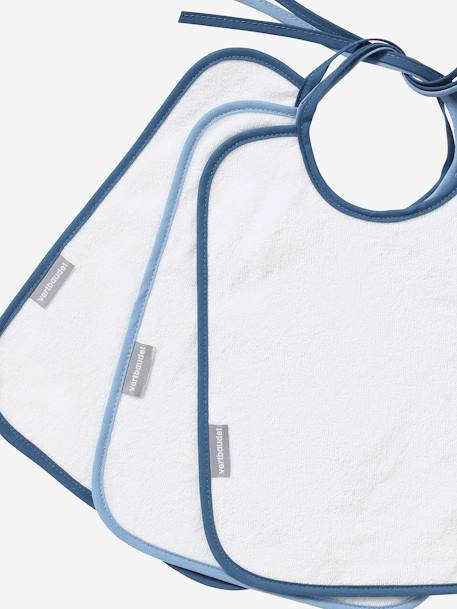 3er-Pack beschichtete Baby Lätzchen - blau+smaragd - 6
