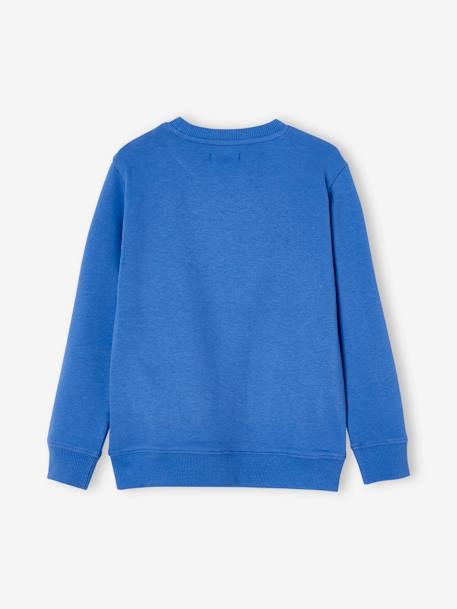 Jungen Rundhals-Sweatshirt BASIC - blau+rot - 2
