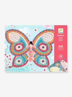 Spielzeug-Kreativität-Sticker, Collagen & Knetmasse-Bastel-Set Mosaikbilder „Schmetterling“ DJECO